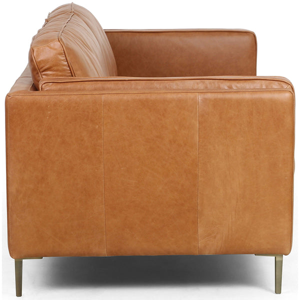 Home Fashion Emery Leather Sofa Sonoma Butterscotch By Four Hands