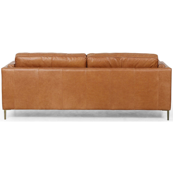 Home Fashion Emery Leather Sofa Sonoma Butterscotch By Four Hands