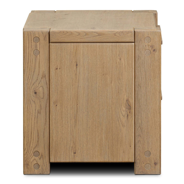 Home Fashion Emmer Nightstand Aged Smoked Oak By Four Hands