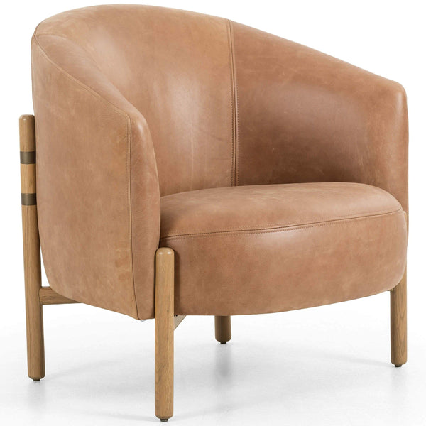 home fashion Enfield Leather Chair Palermo Cognac by Four Hands