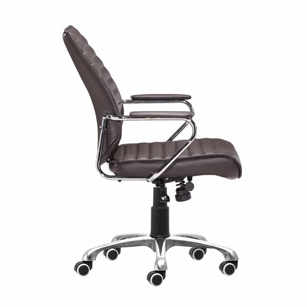 Home Fashion Enterprise Low Back Office Chair Espresso
