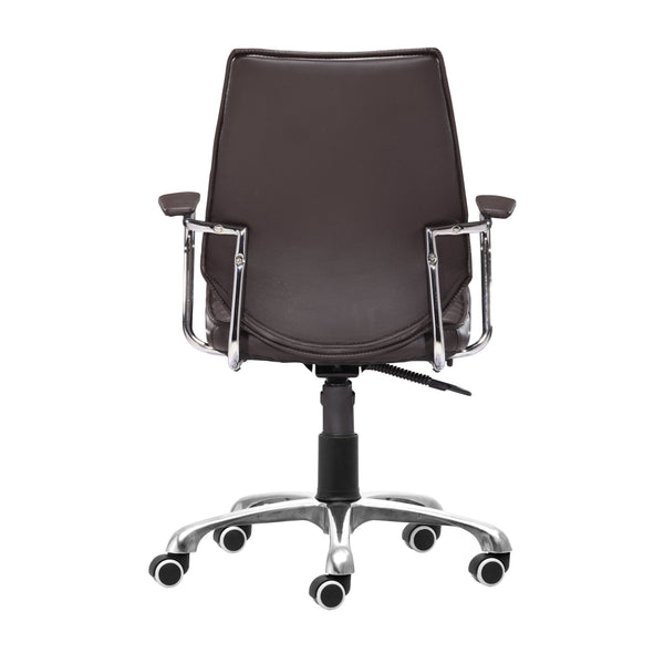 Home Fashion Enterprise Low Back Office Chair Espresso
