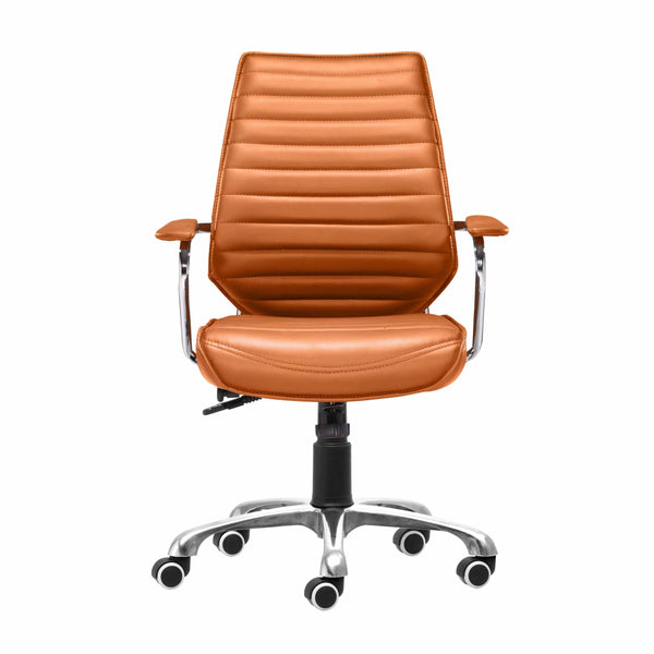 Home Fashion Enterprise Low Back Office Chair Orange
