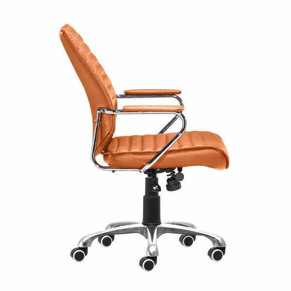 Home Fashion Enterprise Low Back Office Chair Orange