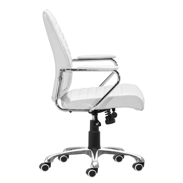 Home Fashion Enterprise Low Back Office Chair White