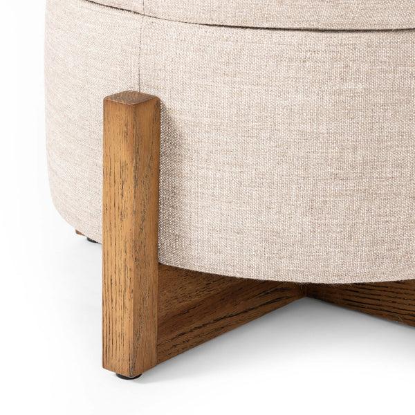 Home Fashion Esben 25" Storage Ottoman Alcala Wheat By Four Hands