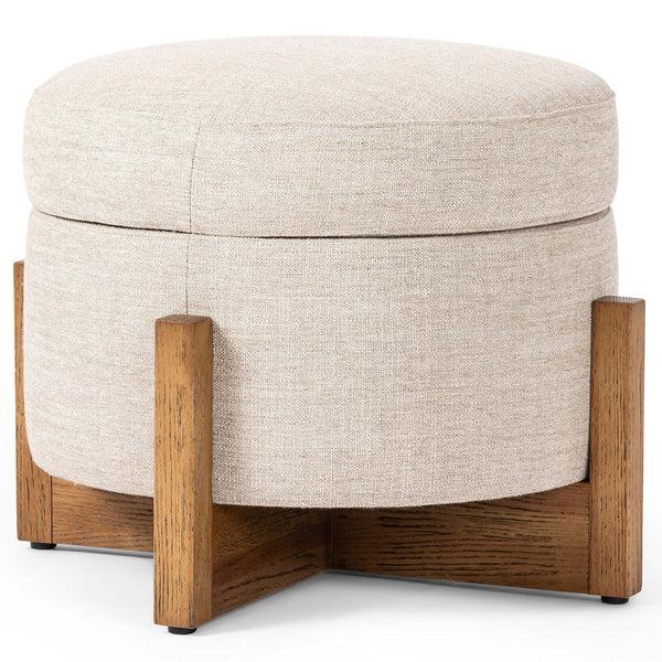 home fashion Esben 25" Storage Ottoman Alcala Wheat by Four Hands