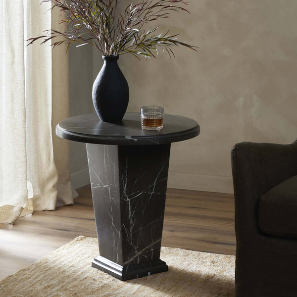 Home Fashion Eslo End Table Grey Marble By Four Hands