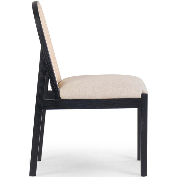 Home Fashion Esmee Dining Chair Antwerp Natural/Brushed Ebony Set Of 2 By Four Hands