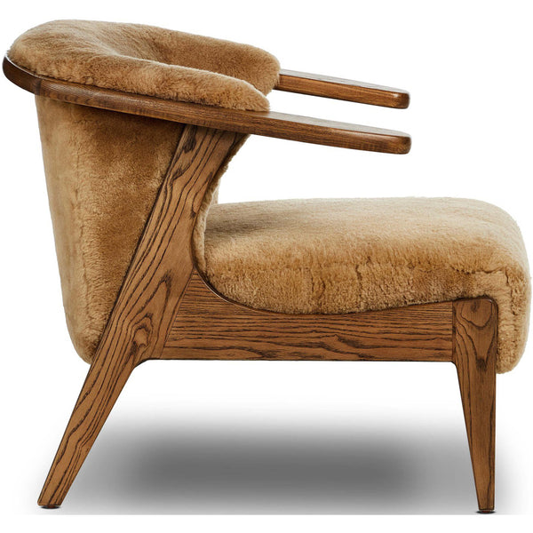 Home Fashion Fabian Chair Desert Shearling By Four Hands