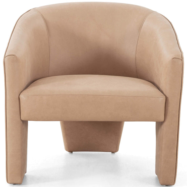 Home Fashion Fae Leather Chair Palermo Nude By Four Hands