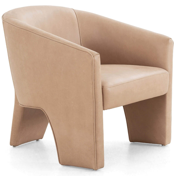 home fashion Fae Leather Chair Palermo Nude by Four Hands