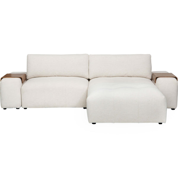 Home Fashion Farley 5 Piece Modular Sectional Nomad Snow