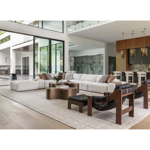 Home Fashion Farley 6 Piece Modular Sectional Nomad Snow