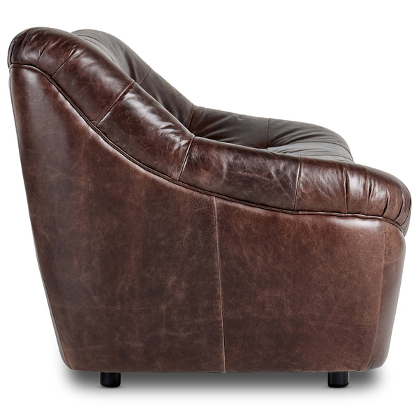 Home Fashion Farley Leather Sofa Conroe Cigar By Four Hands