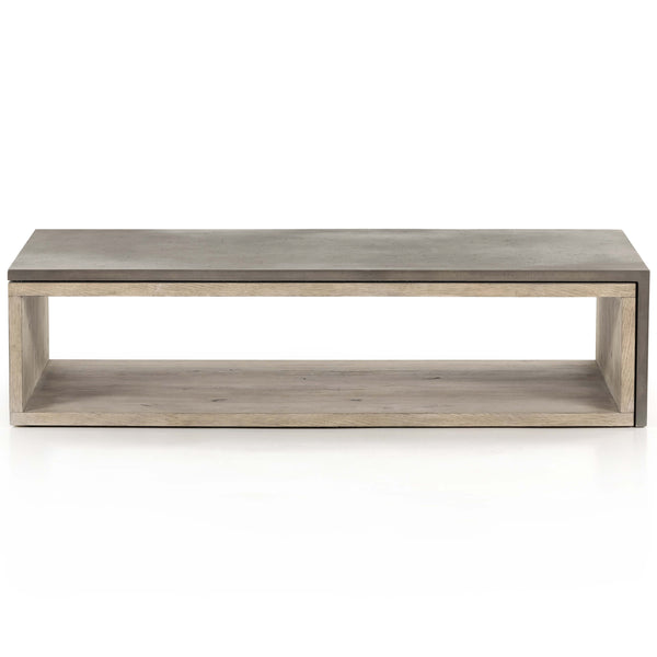 Home Fashion Faro Coffee Table Dark Grey Concrete By Four Hands