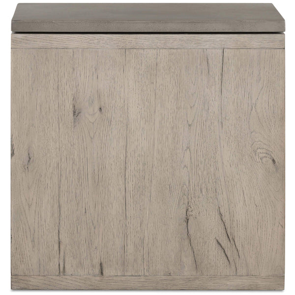 Home Fashion Faro End Table Dark Grey Concrete By Four Hands