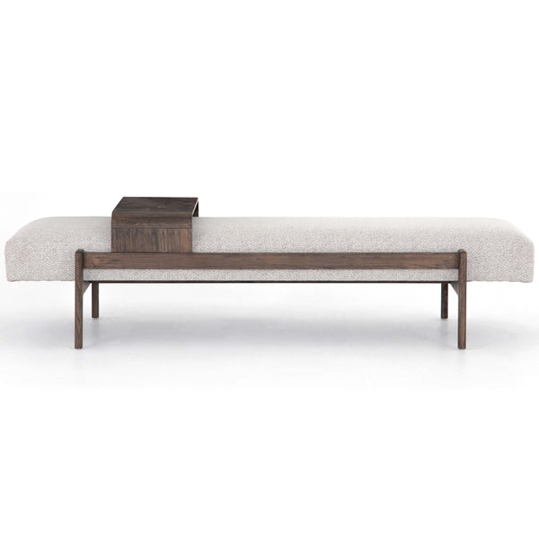 Home Fashion Fawkes Bench Brunswick Pebble By Four Hands