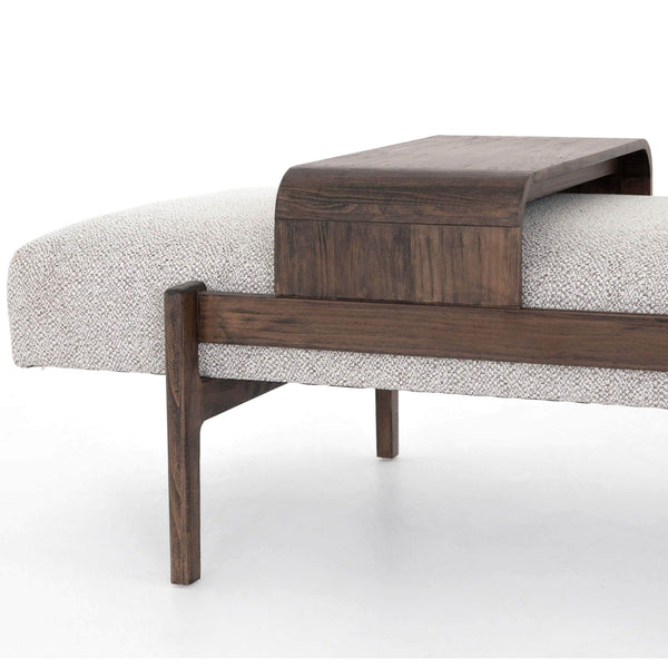Home Fashion Fawkes Bench Brunswick Pebble By Four Hands