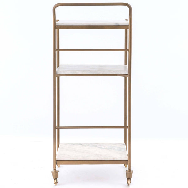 Home Fashion Felix Bar Cart Antique Brass By Four Hands