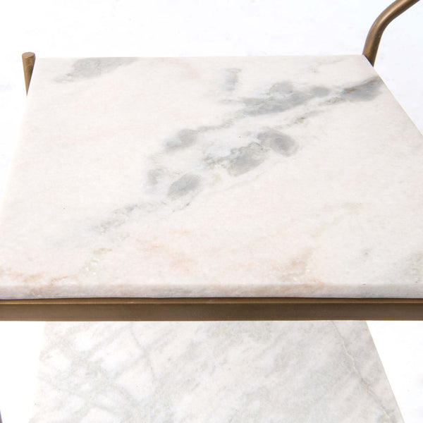 Home Fashion Felix Bar Cart Antique Brass By Four Hands