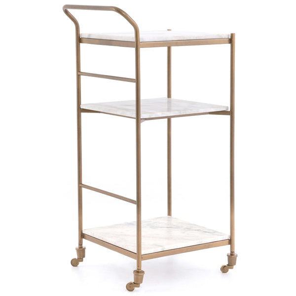 home fashion Felix Bar Cart Antique Brass by Four Hands
