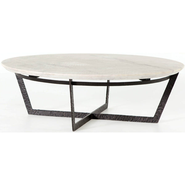 home fashion Felix Coffee Table White Marble by Four Hands