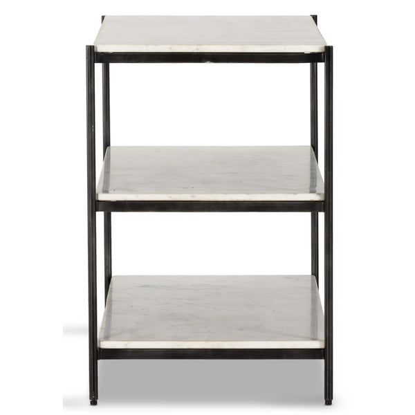 Home Fashion Felix Large Nightstand Hammered Grey By Four Hands