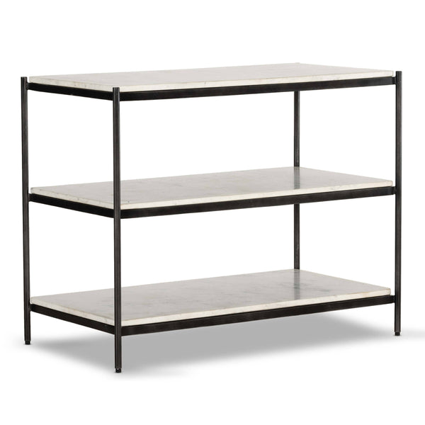 home fashion Felix Large Nightstand Hammered Grey by Four Hands