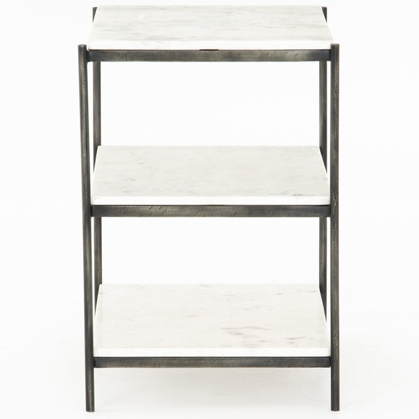 Home Fashion Felix Nightstand Hammered Grey By Four Hands