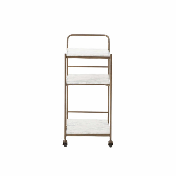 Home Fashion Felix Rectangular Bar Cart Antique Brass By Four Hands