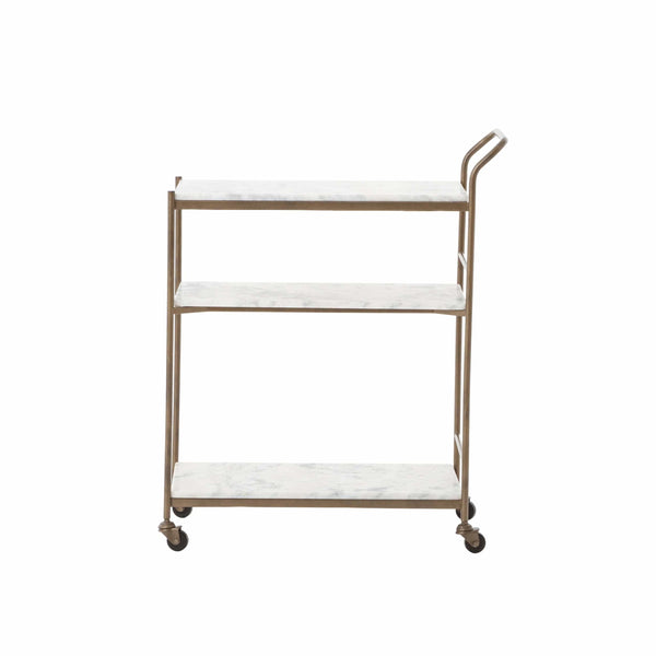 Home Fashion Felix Rectangular Bar Cart Antique Brass By Four Hands