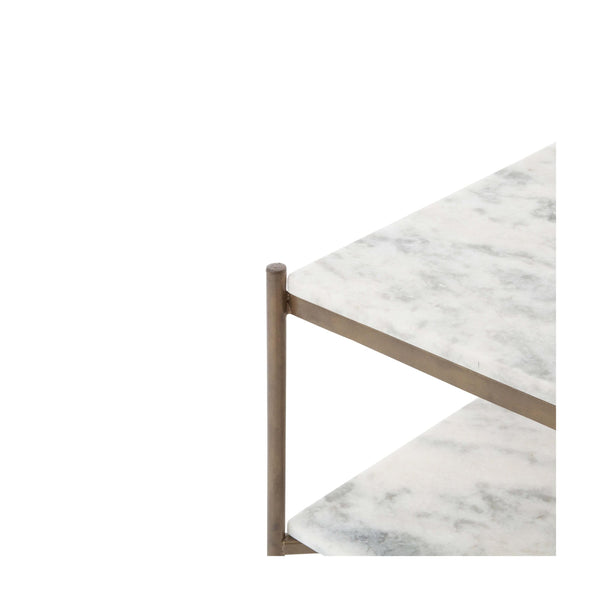 Home Fashion Felix Rectangular Bar Cart Antique Brass By Four Hands