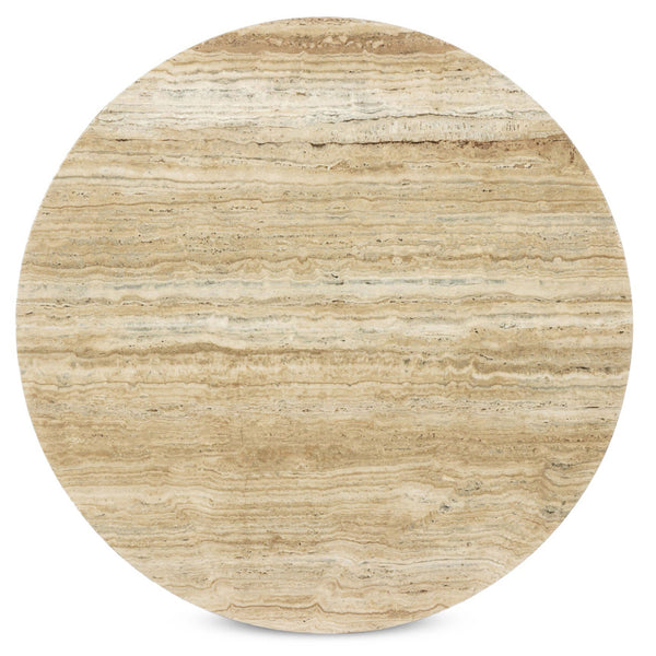Home Fashion Felix Round Coffee Table Travertine By Four Hands