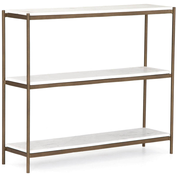 home fashion Felix Small Console Table Antique Brass by Four Hands