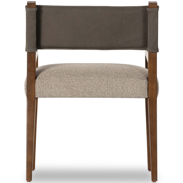 Home Fashion Ferris Dining Arm Chair Nubuck Charcoal By Four Hands