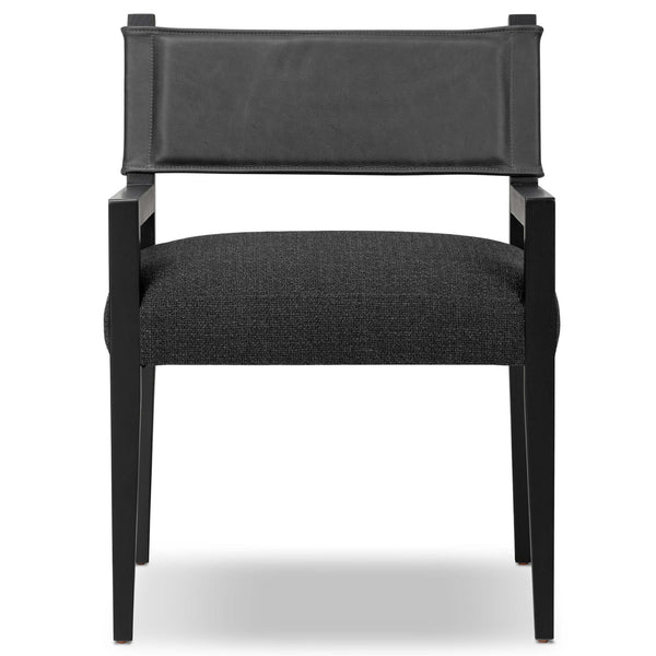 Home Fashion Ferris Dining Arm Chair Palermo Black By Four Hands