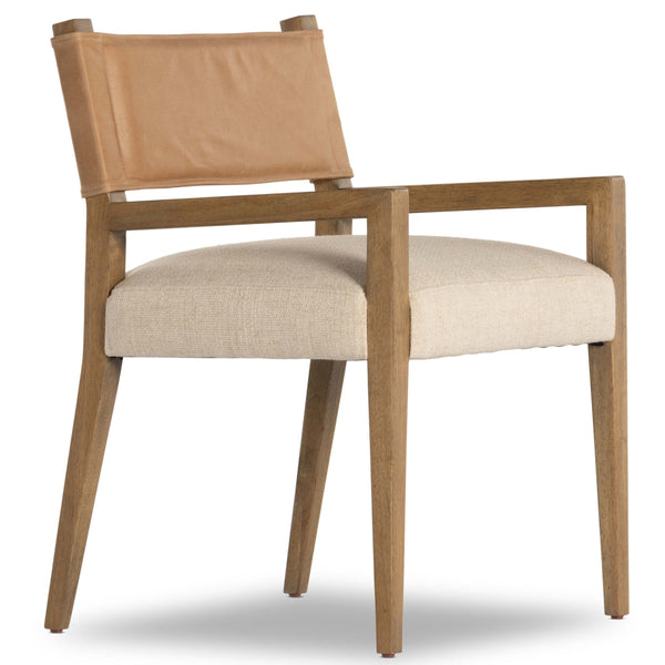 home fashion Ferris Dining Arm Chair Winchester Beige by Four Hands