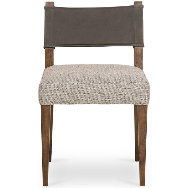 Home Fashion Ferris Dining Chair Nubuck Charcoal Set Of 2 By Four Hands