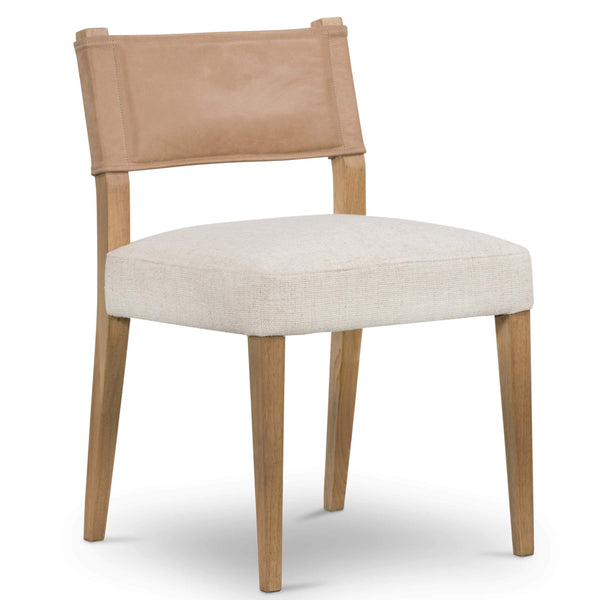 home fashion Ferris Dining Chair Winchester Beige Set of 2 by Four Hands