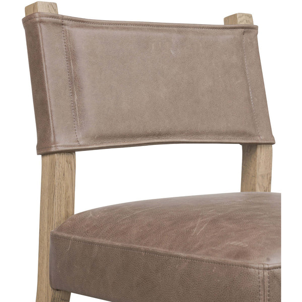 Home Fashion Ferris Leather Dining Chair Palermo Cigar Set Of 2 By Four Hands