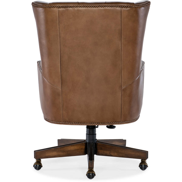 Home Fashion Finley Leather Executive Chair Checkmate Pawn