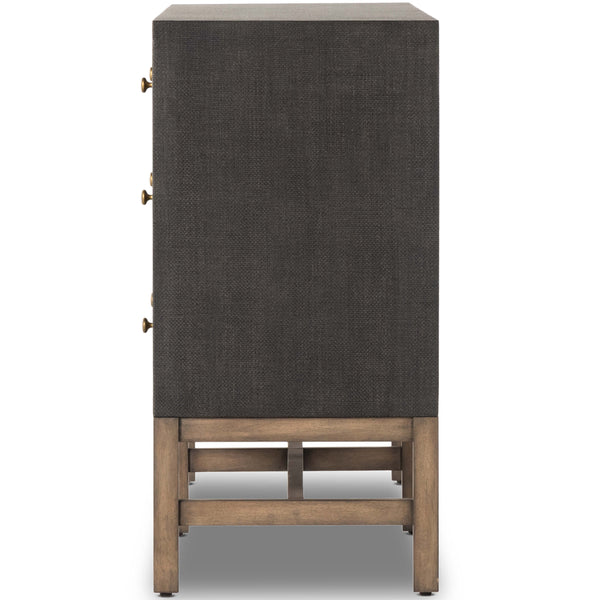 Home Fashion Fiona 6 Drawer Dresser Black Raffia By Four Hands