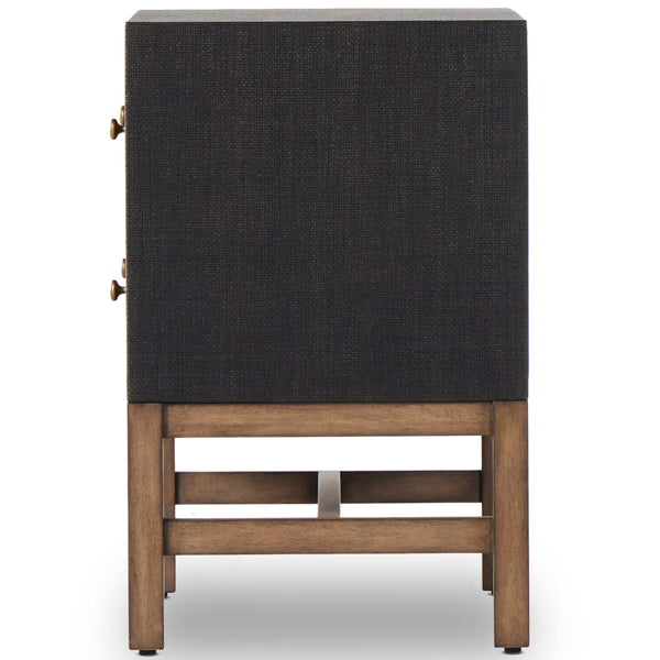 Home Fashion Fiona Nightstand Black Raffia By Four Hands
