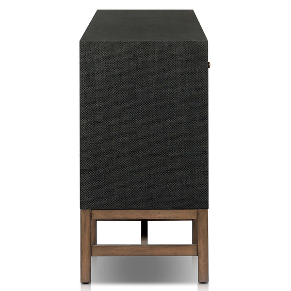 Home Fashion Fiona Sideboard Black Raffia By Four Hands