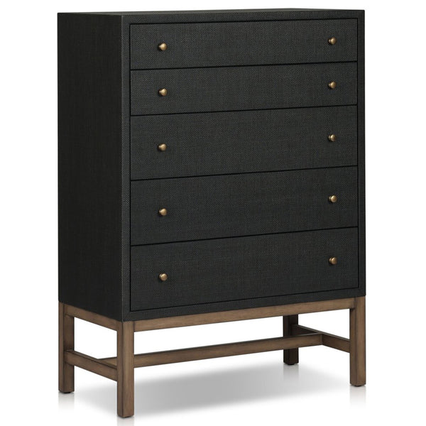 home fashion Fiona Tall Dresser Black Raffia by Four Hands
