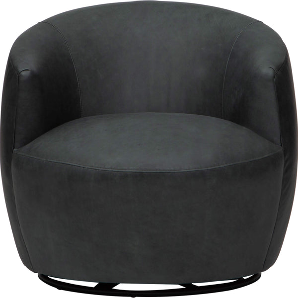 Home Fashion Fiora Leather Swivel Chair Liverpool River