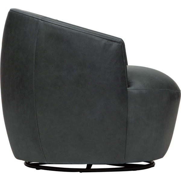 Home Fashion Fiora Leather Swivel Chair Liverpool River