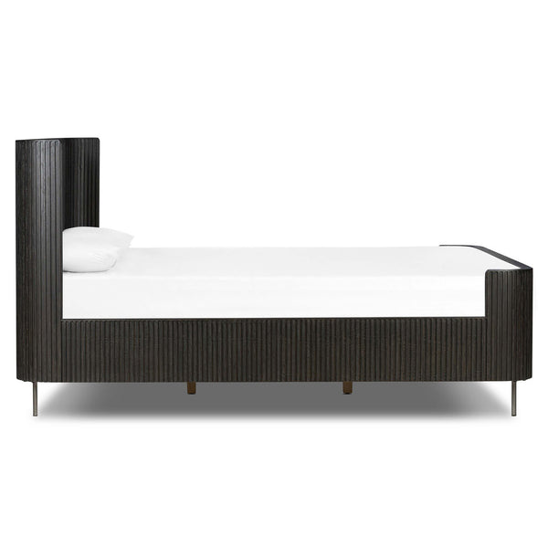 Home Fashion Fletcher Bed Distressed Black By Four Hands