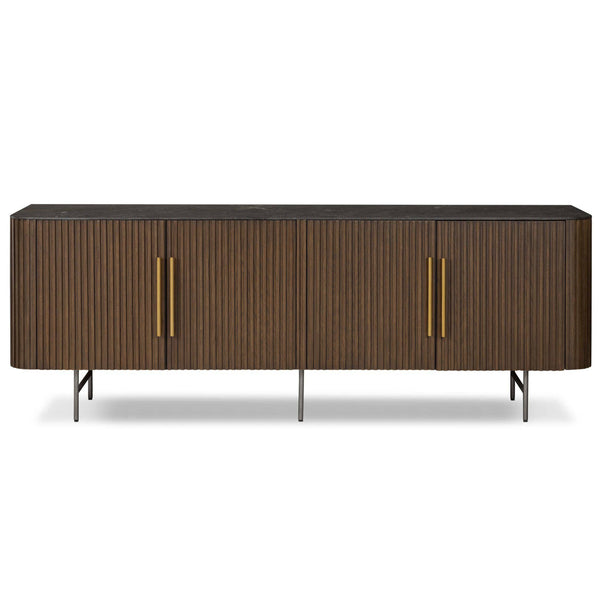 Home Fashion Fletcher Media Console Terra Brown By Four Hands